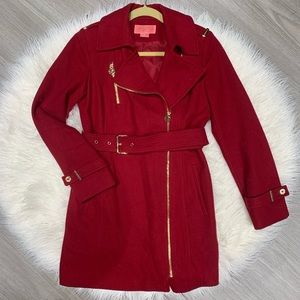 Red Michael Kors women’s peacoat